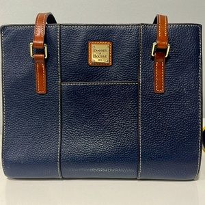 Dooney & Bourke Lexington Pebble Grain Shoulder Bag Navy  11.5” X 9.5” X 3.5”